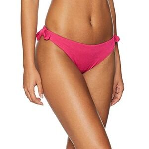 MinkPink Lola Tie Side Pink Bikini Swim Bottoms Small NWT
